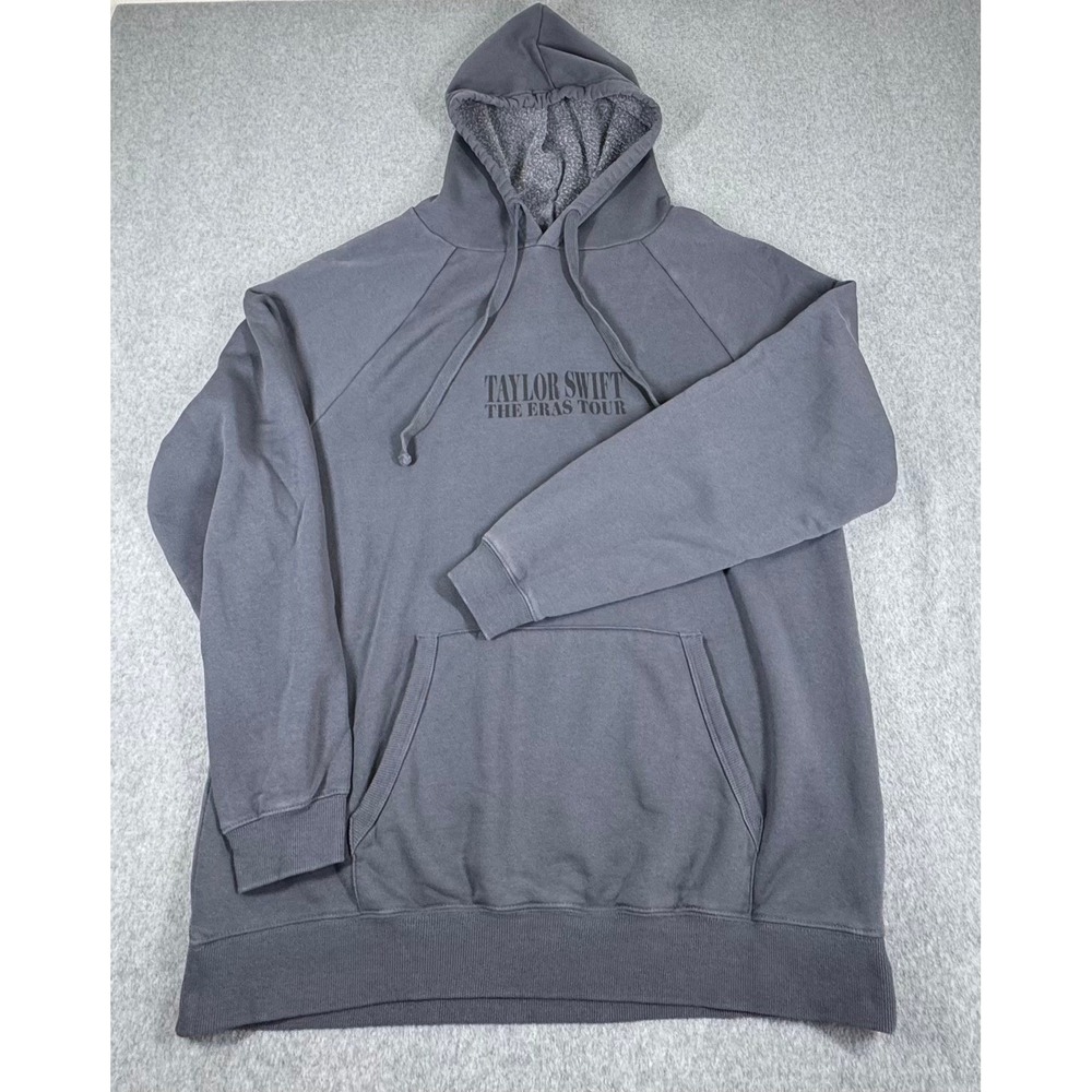 Taylor‎ Swift THE ERAS TOUR Washed Blue Hoodie XL Oversized Sweater
